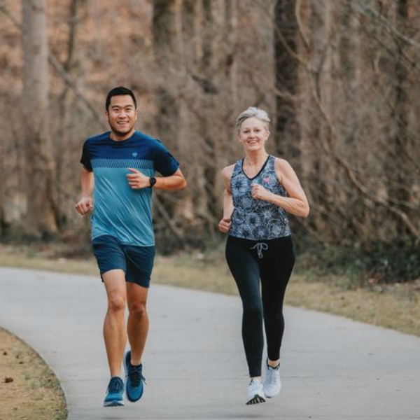 Two runners in  Apparel