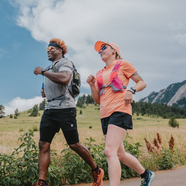 Man and Woman in running Vuori Apparel