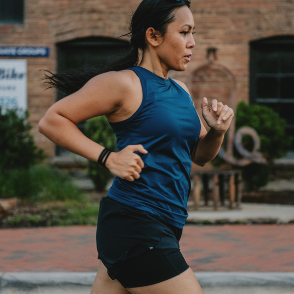 Woman wearing On apparel