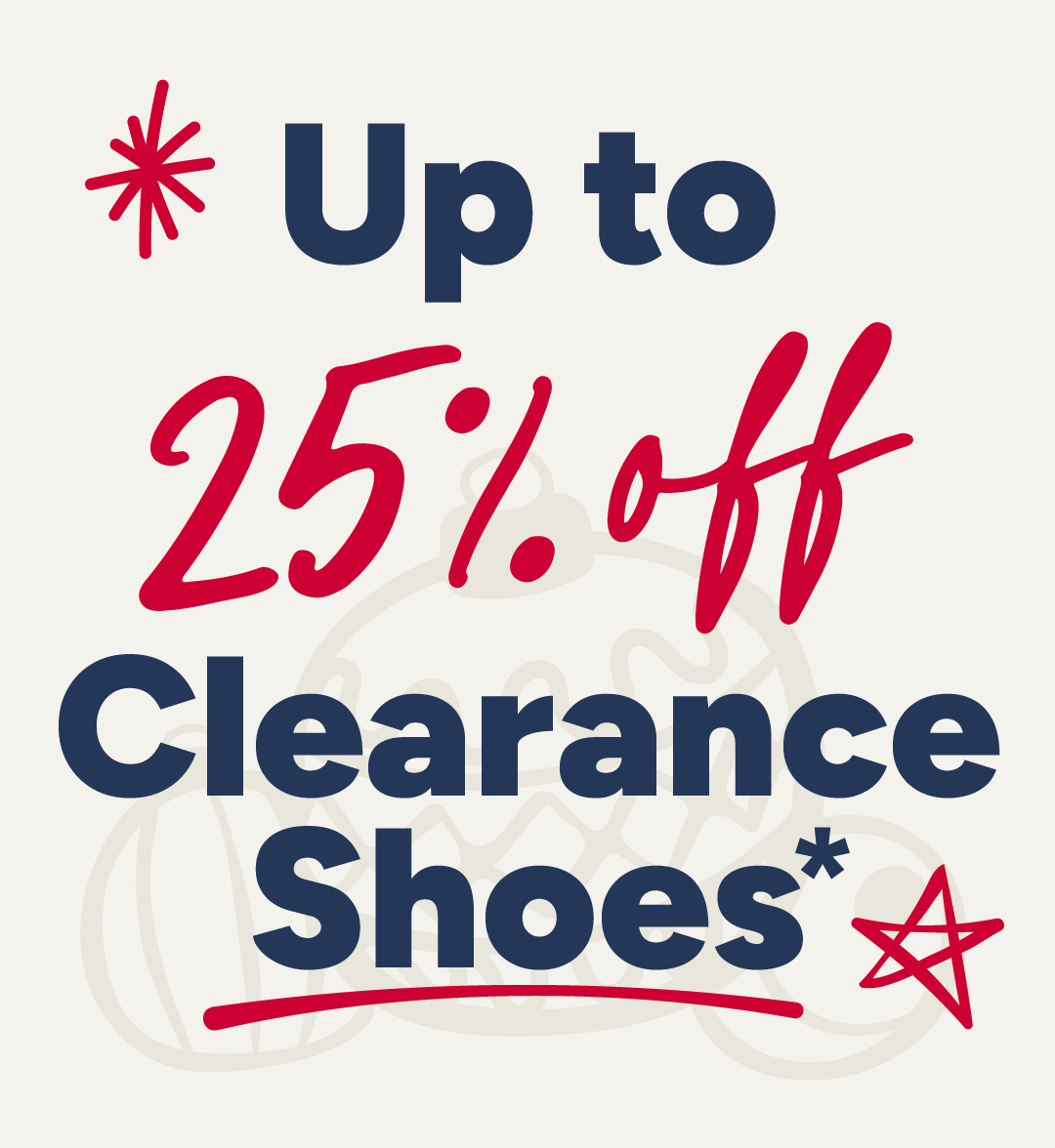 Up to 25% off Clearance Shoes